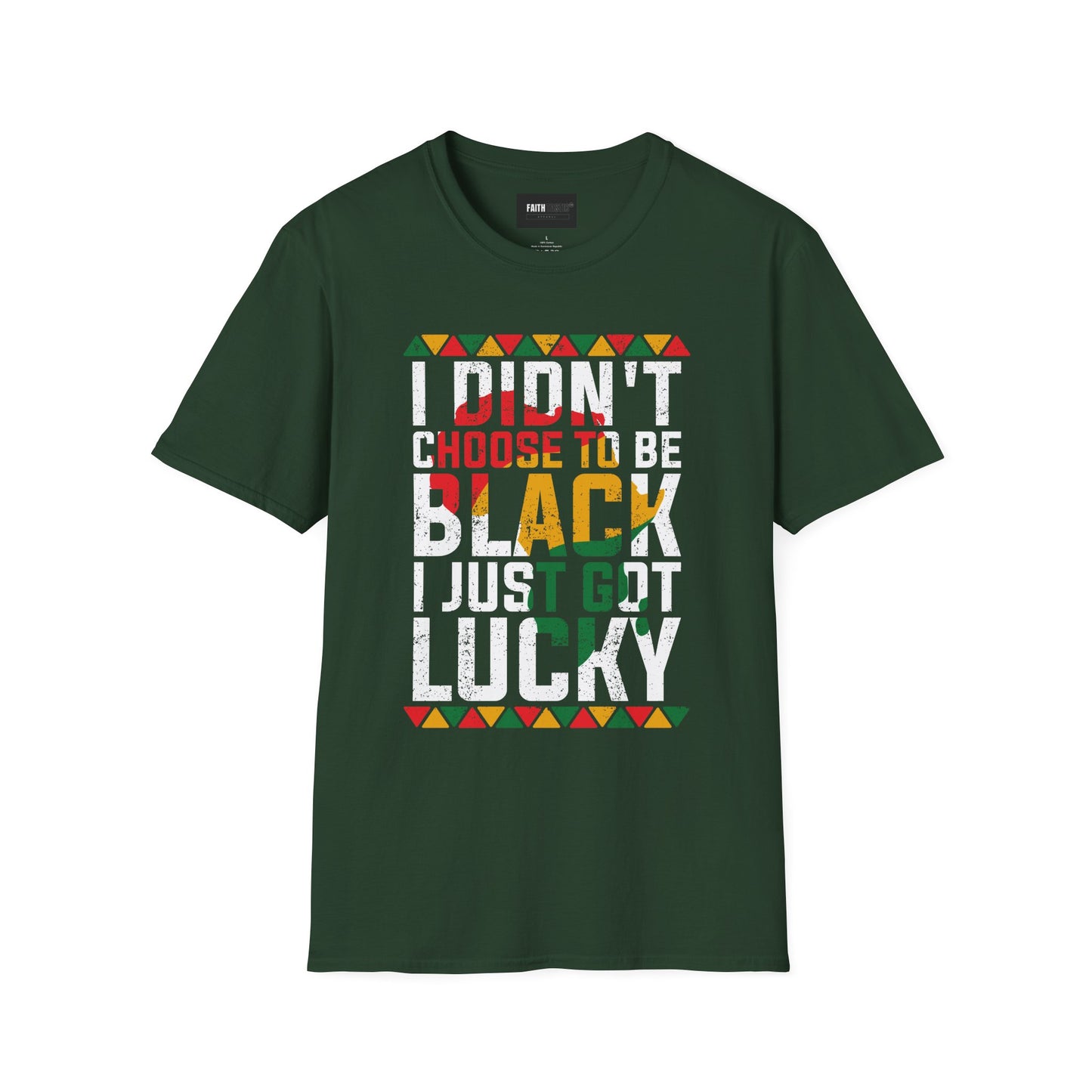 Unisex T-Shirt - I Just Got Lucky Black History Tee